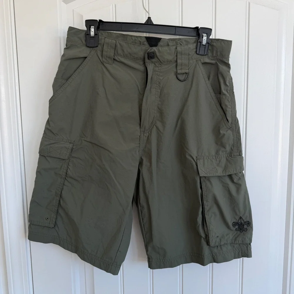 Boy Scouts of America Centennial Uniform Shorts Men's‎ Small Green Cargo outdoor